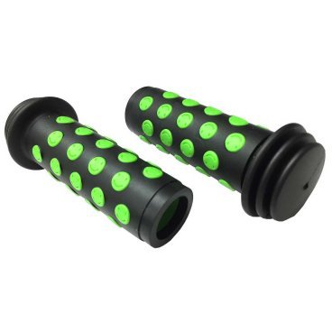 Ручки  на руль детские AUTHOR AGR Junior R20, 102 мм, резиновые, черно-зеленые, 8-33455020