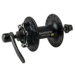 Втулка Shimano M475, передняя, 32 отверстия,на 6-болтов, QR, черная, EHBM475BL5