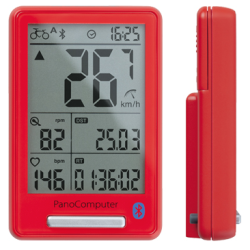 Велокомпьютер Topeak PanoComputer bluetooth Smart, с датчиком скорости, красный, TPB-CSC01R