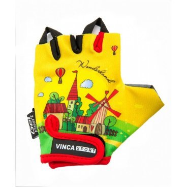 Велоперчатки детские Vinca sport VG 942 child travel, желтые