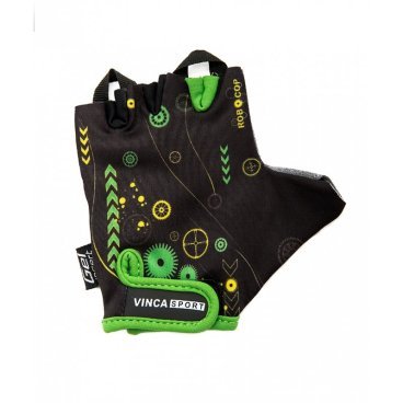 Велоперчатки детские Vinca sport VG 936 child robocop, черные