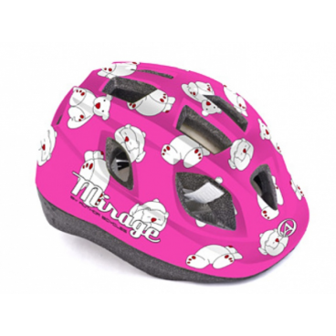 Велошлем детский Author Mirage Inmold, 48-54 cm, 12 отверстий, розовый, 8-9089957