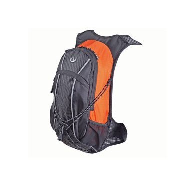 Рюкзак спортивный CYCLONE GSB, AUTHOR, V=9л+желтый чехол от дождя, черно-оранжевый, 8-8100276