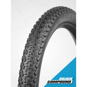 Велопокрышка серии PLUS для фэтбайка VeeTire RAIL TRACKER, 120 TPI, SC, 27.5" x 2.8, черная, B39123