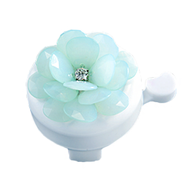 Звонок велосипедный VINCA Цветок белый, сталь, YL 12-4 white