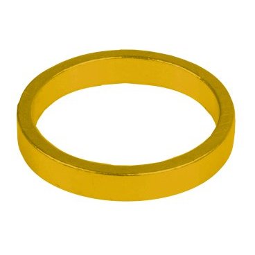 Рулевой спейсер M-WAVE (проставочное кольцо), спорт, 1 1/8,  5 мм, алюминий, золотистый, 5-390646