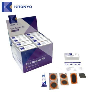 Аптечка KRONYO TBIC-07, 5 заплаток+шкурка+клей, 6-170070