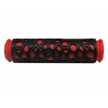 

Грипсы велосипедные HUALONG HL-G106, 22,2x130 мм, резина, чёрно-красные, HL-G106