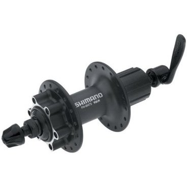 Втулка задняя Shimano M475, 36 отверстий, 8/9 скоростей, QR 166 мм, черная. EFHM475AZS