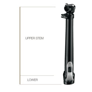 Вынос руля ZOOM, складной, со штоком 105 мм, левосторонний, L:313-435мм, FB-D308NLB-8