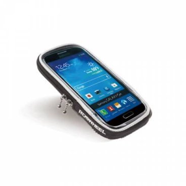 Чехол MINGDA для смартфона на руль/ вынос, L15.5*W8*H1, 8см, с сенсорным окошком, черный, 11363M-A от Vamvelosiped