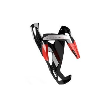 Велосипедный флягодержатель Elite Custom Race Plus, fiberglass, черный, лиловый рисунок. EL0140611