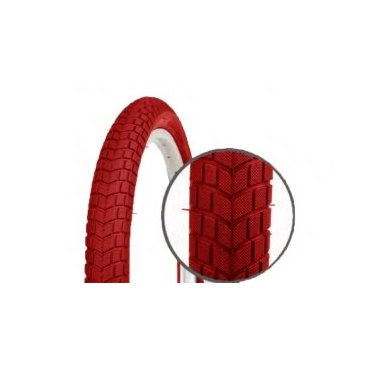 Велопокрышка детская Vinca, 16*2.125, красная, PQ-810 16*2.125 red