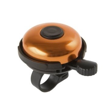 Звонок велосипедный M-Wave, алюминий/пластик, D=53 мм, черно-оранжевый, 5-420157