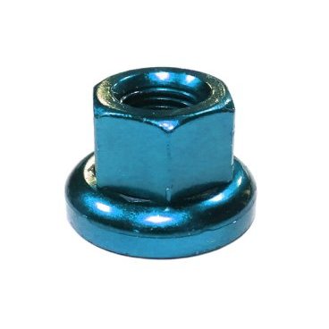 Гайка MR.CONTROL M-FXS, для оси Fix Gear, закалённая сталь, M 10 X 1.0, L:14,6 мм, синяя