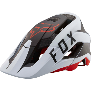 

Козырек к шлему Fox Metah Flow Visor, бело-черно-красный, пластик, 20307-462-OS