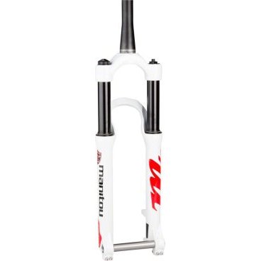 Вилка велосипедная Manitou Circus Expert 26", 100mm, 1-1/8"-1.5", белый, 191-29495-A705