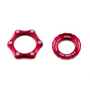 Адаптер A2Z, Center Lock - 6 болтов, замок 15/20мм, розовый, AD-CLK 15 -9