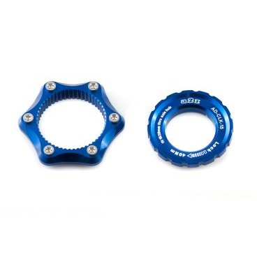 Адаптер A2Z, Center Lock - 6 болтов, замок 15/20мм, фиолетовый, AD-CLK 15 -10