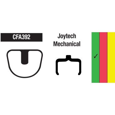 Тормозные колодки EBC Joytech, зеленый, CFA392