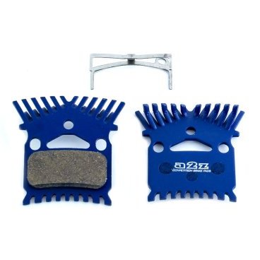 Тормозные колодки A2Z Kooling Shimano M975/965/800/776/775/765/755, с радиатором, синий, AZ-630K
