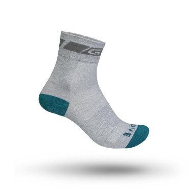 Велоноски женские GripGrab Classic Sock Regular Cut, поддержка стопы, сетчатые зоны, серый