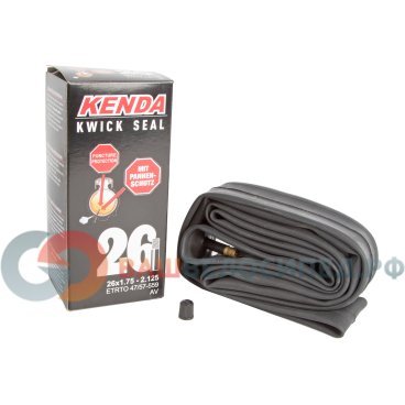 Камера для велосипеда KENDA 26х1.75-2.125 (47/57-559), антипрокольная, авто ниппель, 5-518910