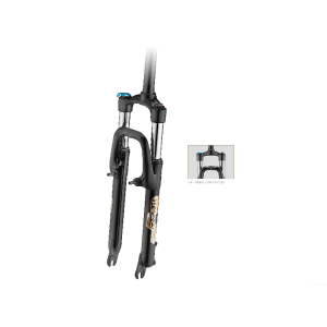 Вилка велосипедная ZOOM MASERA 389, MTB, 26", пружинная, шток 1-1/8", сталь, ход 80 мм