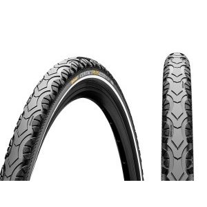 Велопокрышка Continental Contact Plus Travel, полуслик, 28x1.75(47-622), чёрная, 180TPI, 101350