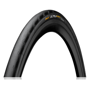 

Велопокрышка Continental Ultra Sport II, слик, 700x23C(23-622), черно-красный, 180TPI, 150119