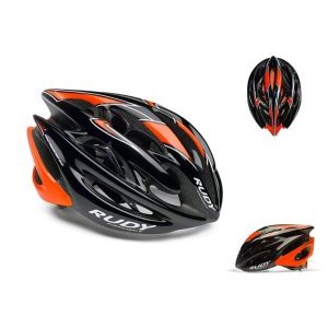 Каска Rudy Project STERLING BLK/ORA FLU/WHITE SHINY S/M