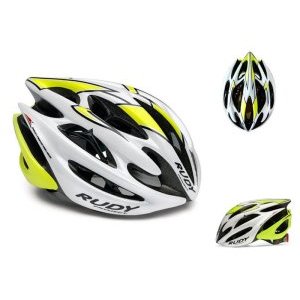 Велошлем Rudy Project STERLING WHITE/YELL FLU/BLK SHINY L