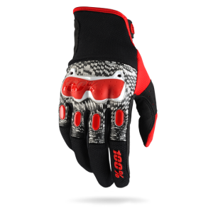Велоперчатки 100% Derestricted Glove, черно-бело-красный 2017