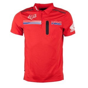 Велофутболка Fox Pit HRC Tech SS Polo, красный 2018