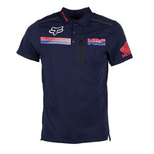 Велофутболка Fox Pit HRC Tech SS Polo, синий 2018
