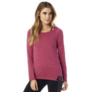 Велофутболка женская Fox Certain LS Tee Burgundy 2016