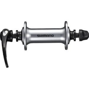 Втулка передняя Shimano HB-RS400, 32 отверстия, эксцентрик QR 133 мм, цвет серебро, EHBRS400BS
