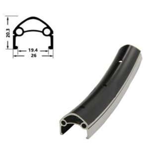 Обод велосипедный HORST H35231 26", 559х26/19,4х20,3 мм, алюминий, 32H, двойной, для спортниппеля, 00-180940