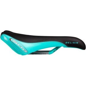 Седло SDG Bel-Air RL Cro-Mo, черно-голубой, 06139DS
