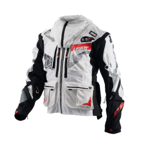 Велокуртка Leatt GPX 5.5 Enduro Jacket, бело-черный 2018