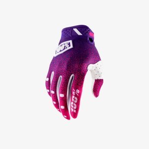 Велоперчатки 100% Ridefit Glove, розово-фиолетовый 2018