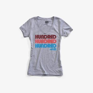 Футболка женская 100% Hundred Women Tee-Shirt Heather, серый 2018