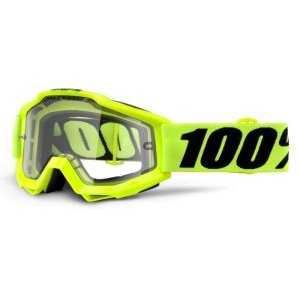 Веломаски 100% Accuri Enduro Fluo Yellow / Clear Dual Lens, 50202-004-02