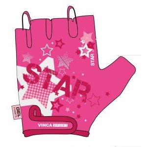 Велоперчатки детские Vinca Sport VG 967 Star, розовые