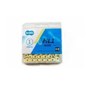 

Цепь велосипедная КМС-HL1W, 1-скоростная, 100 звеньев, GOLD, HL1W GOLD