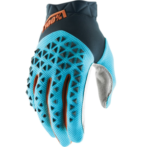 Велоперчатки 100% Airmatic Glove Steel Grey/Ice Blue/Bronze от Vamvelosiped