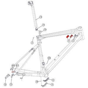 Комплект из крышек и заглушек для рам Di2 kit BMC №8, 301102