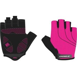 Велоперчатки Cross-m, розовый/черный