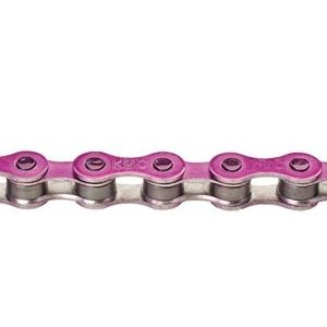 

Цепь KMC S1 Color, для дорожных велосипедов, 1ск, 1/2''x1/8'', 112 звеньев, с замком, розовая, 300217