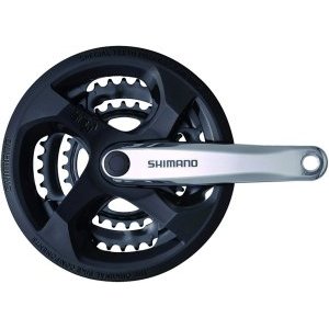 

Система велосипедная SHIMANO FC-M131, 48/38/28T, L170мм, с пластиковой защитой, алюминий, 587635